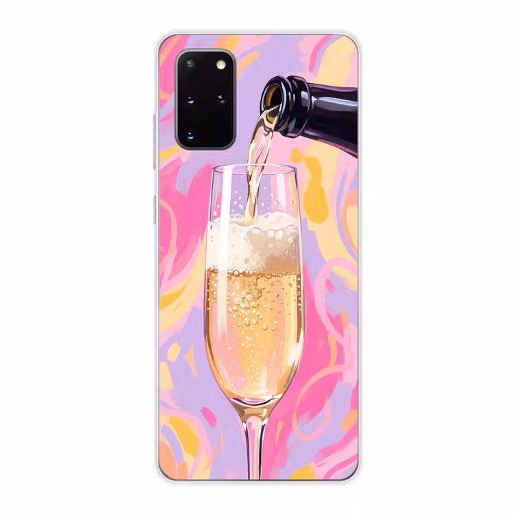 Telefoonhoesje - Drank - Inschenken - Feest - Abstract - Roze — 1