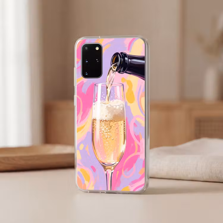 Telefoonhoesje - Drank - Inschenken - Feest - Abstract - Roze — 3