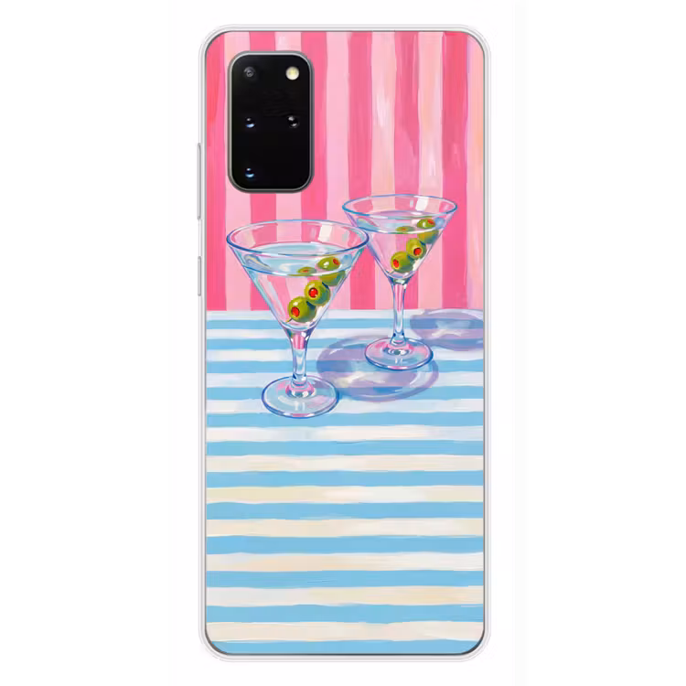 Telefoonhoesje - Cocktail - Olijven - Kunst - Modern - Roze — 4