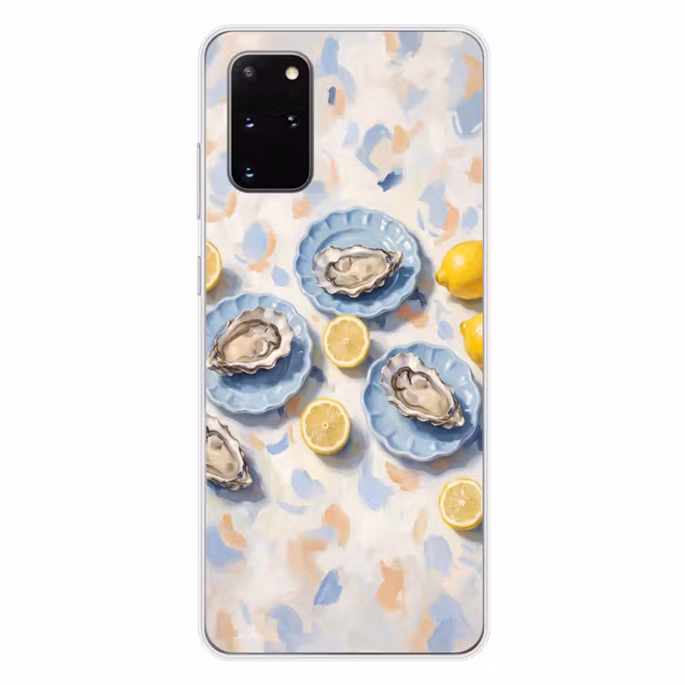 Telefoonhoesje - Eten - Oesters - Citroenen - Modern - Geel — 4