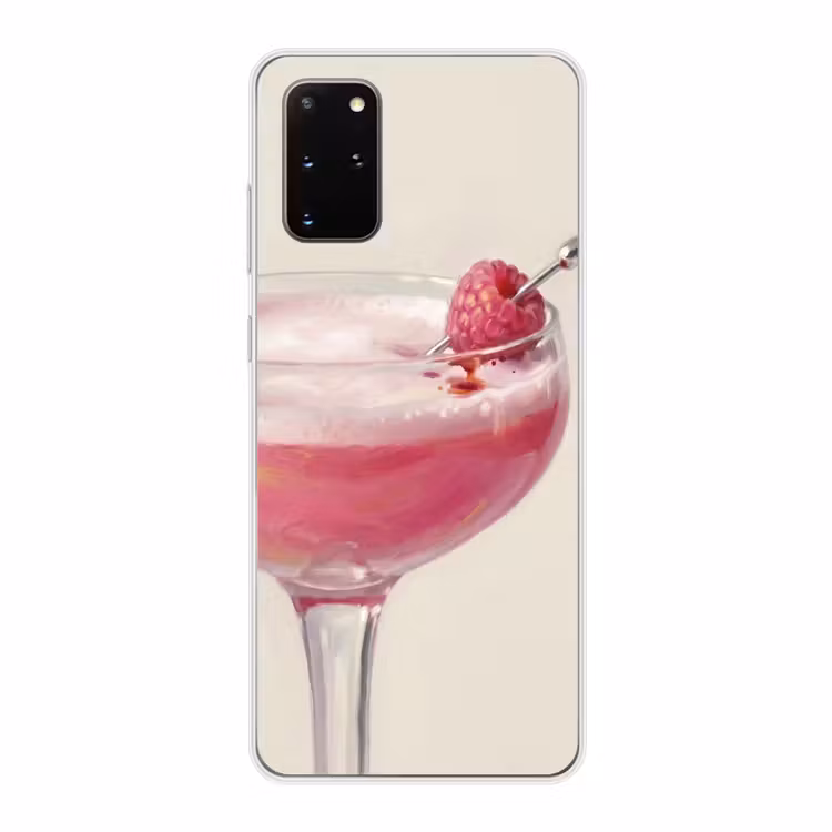 Telefoonhoesje - Cocktail - Framboos - Drank - Modern - Roze — 1