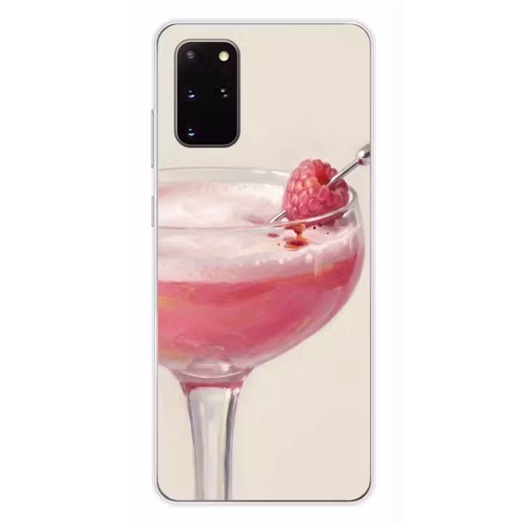 Telefoonhoesje - Cocktail - Framboos - Drank - Modern - Roze — 4