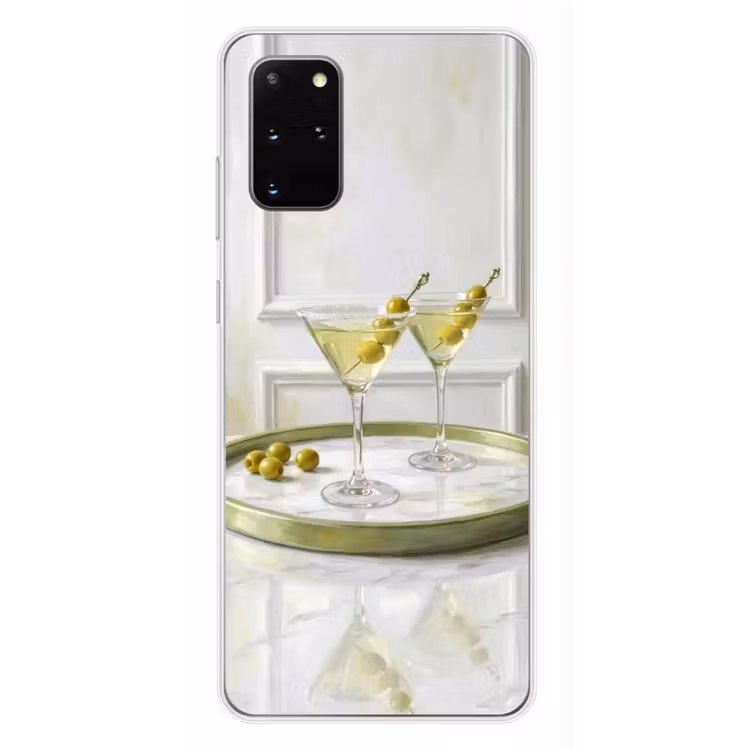 Telefoonhoesje - Drank - Martini - Olijven - Modern - Wit — 4