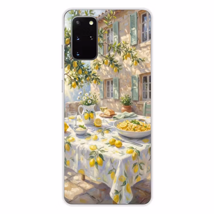 Telefoonhoesje - Eten - Terras - Zomer - Geschilderd - Geel — 4