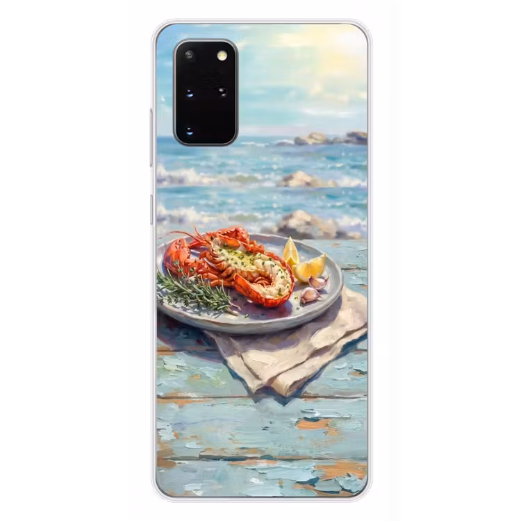 Telefoonhoesje - Eten - Zee - Kust - Modern - Blauw — 4