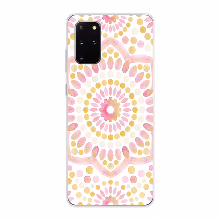 Telefoonhoesje - Abstract - Mandala - Kunst - Modern - Roze — 1