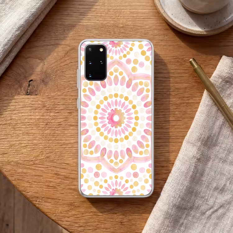 Telefoonhoesje - Abstract - Mandala - Kunst - Modern - Roze — 2