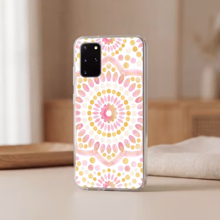 Telefoonhoesje - Abstract - Mandala - Kunst - Modern - Roze — 3