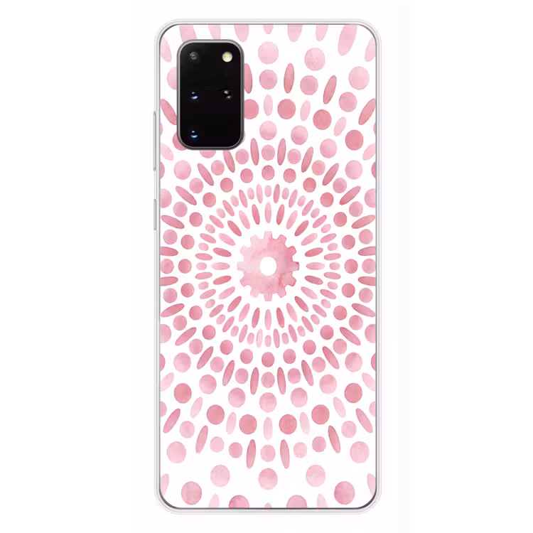 Telefoonhoesje - Abstract - Vormen - Patroon - Aquarel - Roze — 4