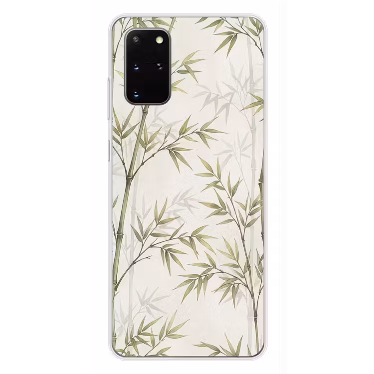 Telefoonhoesje - Bamboe - Bladeren - Natuur - Aquarel - Groen — 4