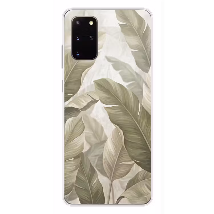 Telefoonhoesje - Bladeren - Tropisch - Natuur - Abstract - Beige — 4