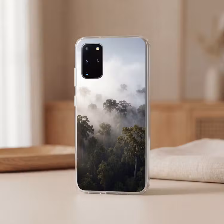 Telefoonhoesje - Bos - Mist - Natuur - Groen — 3
