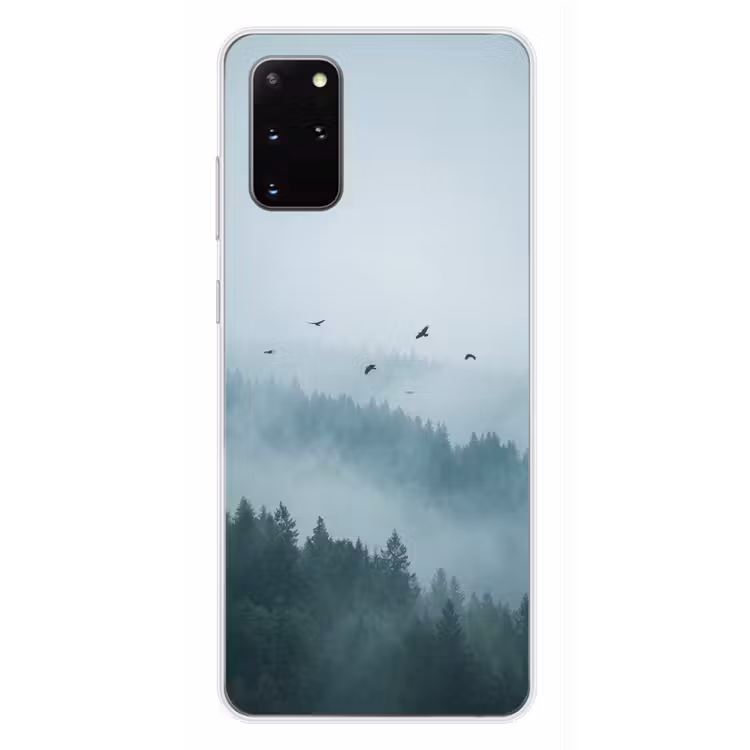 Telefoonhoesje - Bos - Mist - Vogels - Natuur - Groen — 4