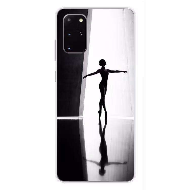 Telefoonhoesje - Danser - Silhouette - Kunst - Modern - Zwart-wit — 4