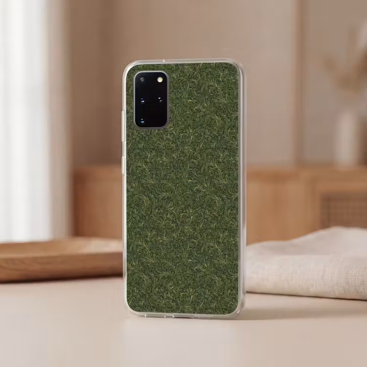 Telefoonhoesje - Donker - Groen - Krullend - Botanisch — 3