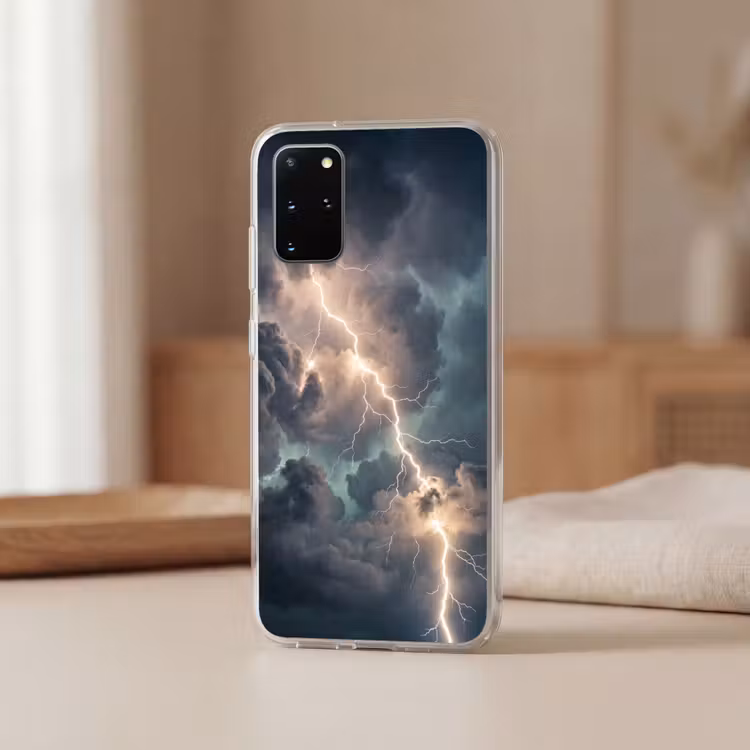 Telefoonhoesje - Bliksem - Storm - Natuur - Donker — 3