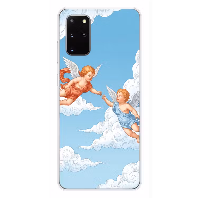 Telefoonhoesje - Engel - Vliegend - Klassiek - Blauw — 4