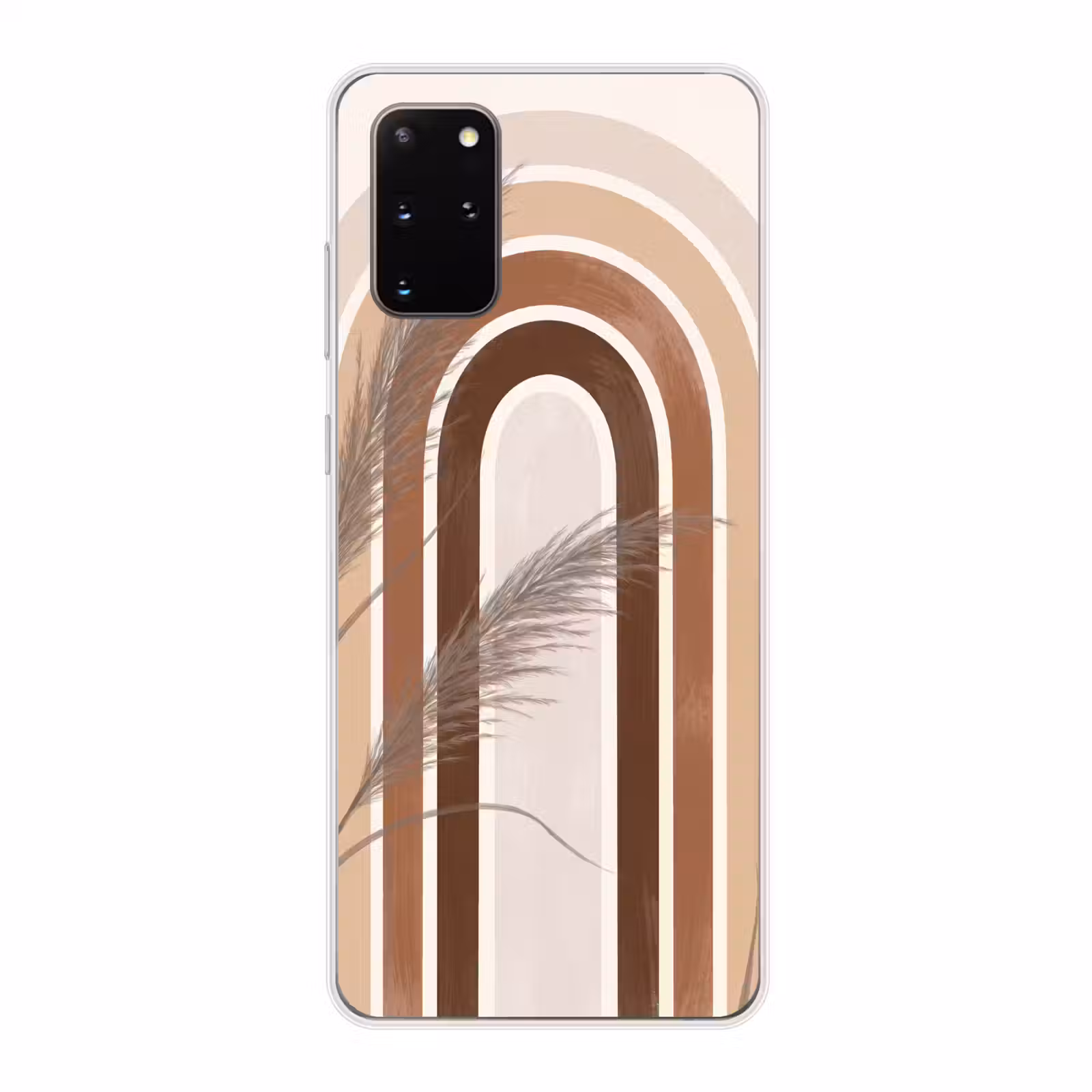 Telefoonhoesje - Abstract - Bogen - Plant - Boho - Beige — 1