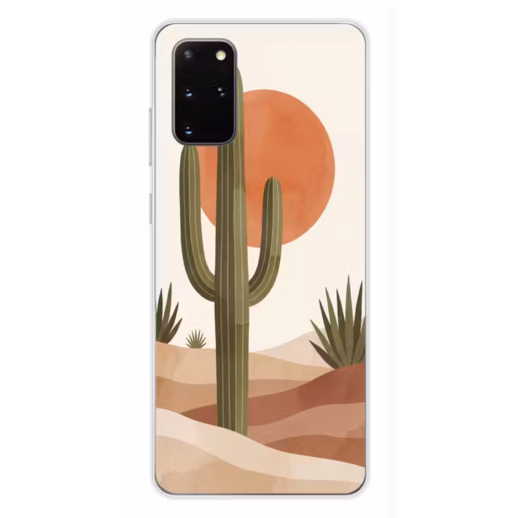 Telefoonhoesje - Cactus - Duinen - Modern - Landschap - Groen — 4