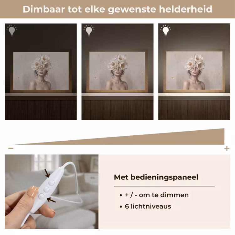 Tafellamp - Vrouw - Pioenroos - Wit — 8