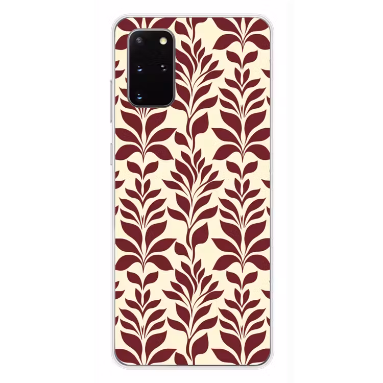 Telefoonhoesje - Abstract - Bladeren - Burgundy — 4