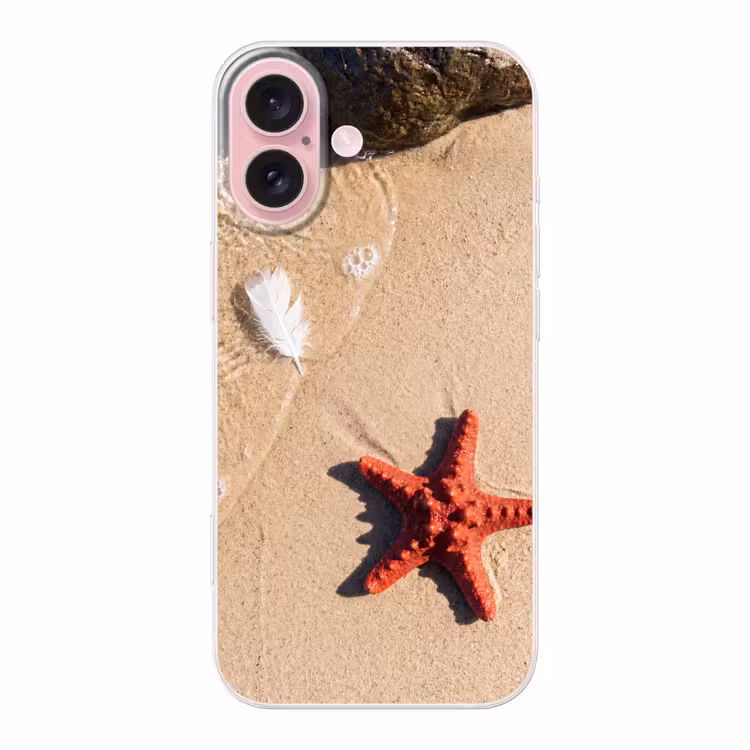 Telefoonhoesje - Dieren - Strand - Zee - Natuur - Rood — 1