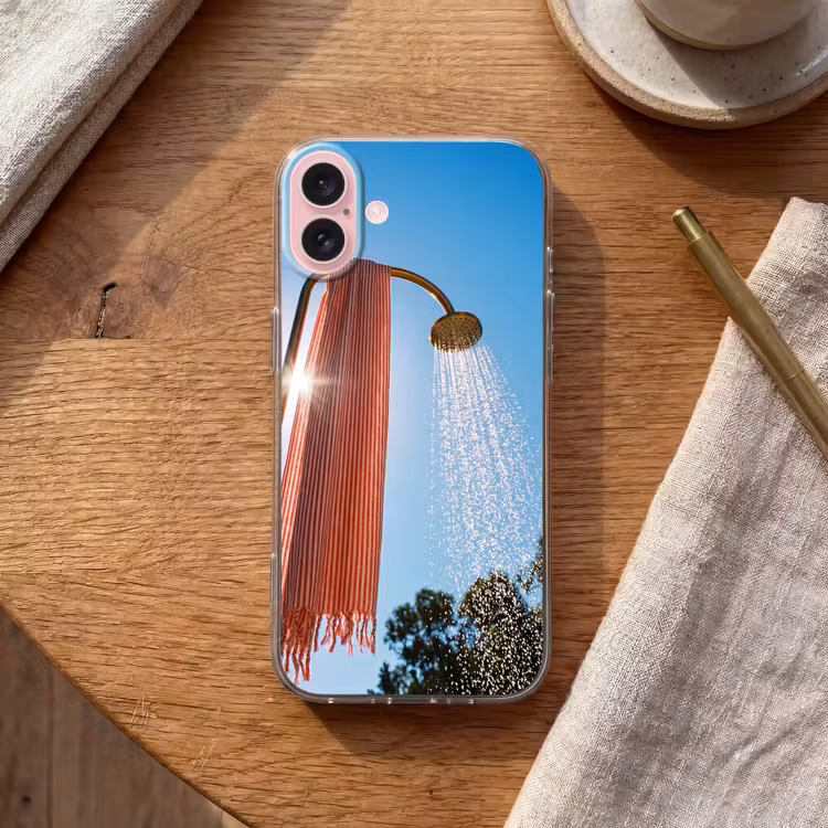 Telefoonhoesje - Douche - Water - Zomer - Blauw — 2