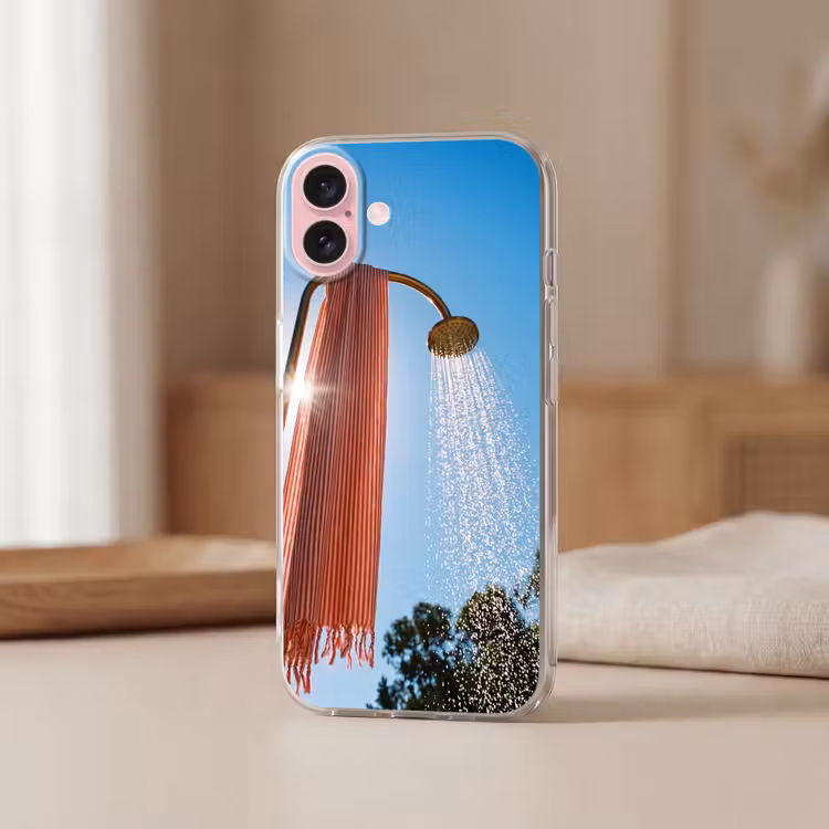 Telefoonhoesje - Douche - Water - Zomer - Blauw — 3