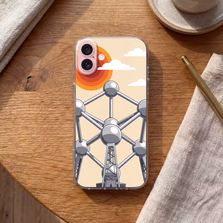 Telefoonhoesje - Architectuur - Geometrie - Stad - Modern - Grijs — 2