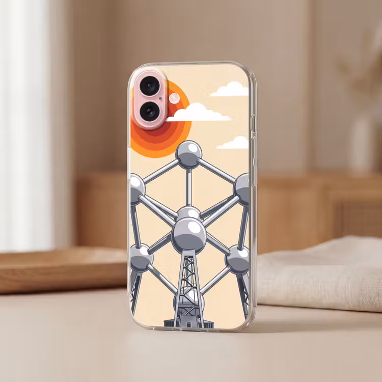 Telefoonhoesje - Architectuur - Geometrie - Stad - Modern - Grijs — 3