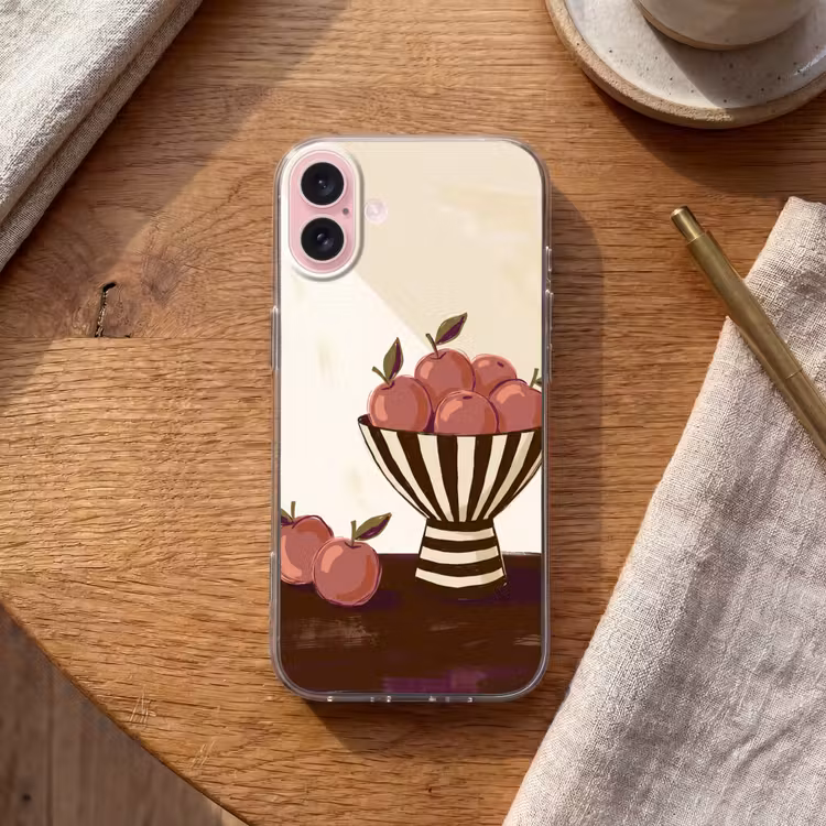 Telefoonhoesje - Eten - Schaal - Stilleven - Modern - Rood — 2