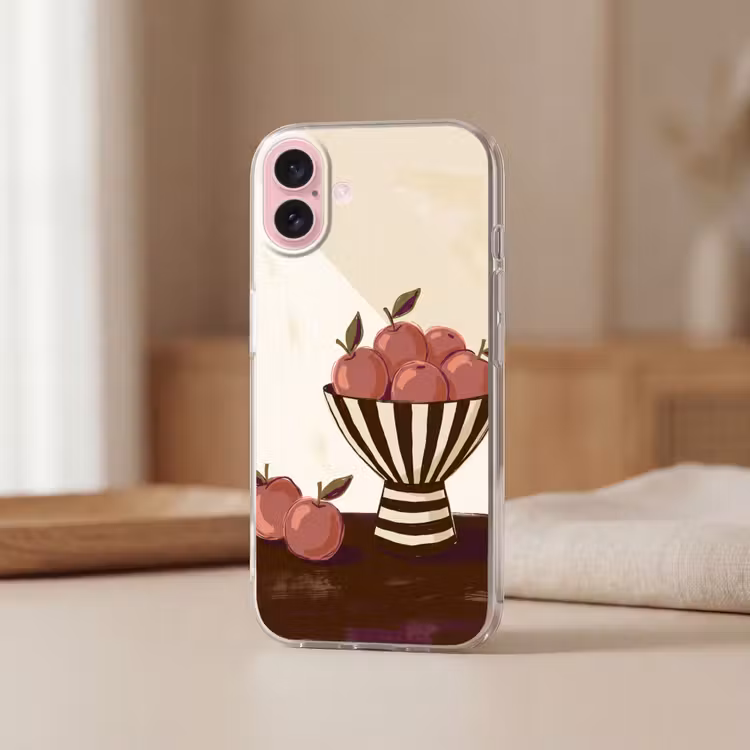 Telefoonhoesje - Eten - Schaal - Stilleven - Modern - Rood — 3