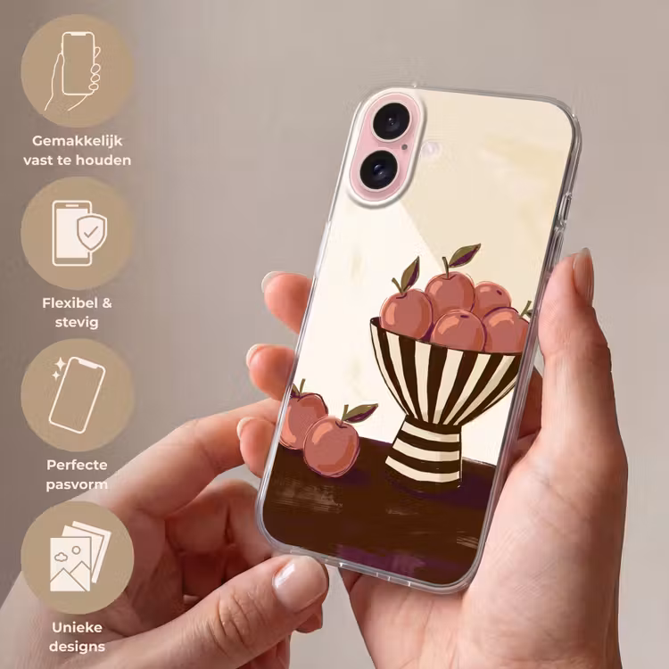 Telefoonhoesje - Eten - Schaal - Stilleven - Modern - Rood — 4
