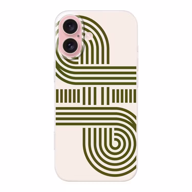Telefoonhoesje - Abstract - Vormen - Modern - Groen — 1