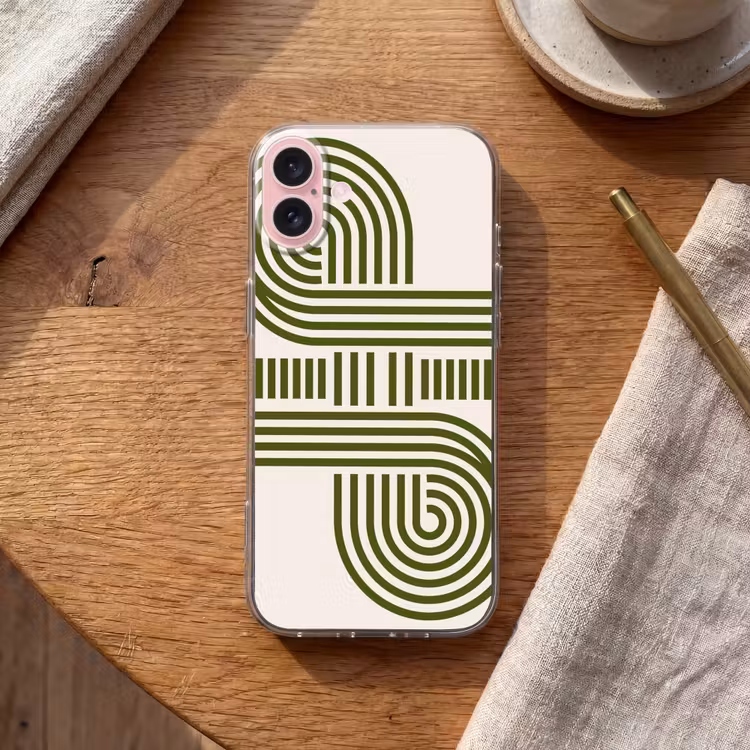 Telefoonhoesje - Abstract - Vormen - Modern - Groen — 2