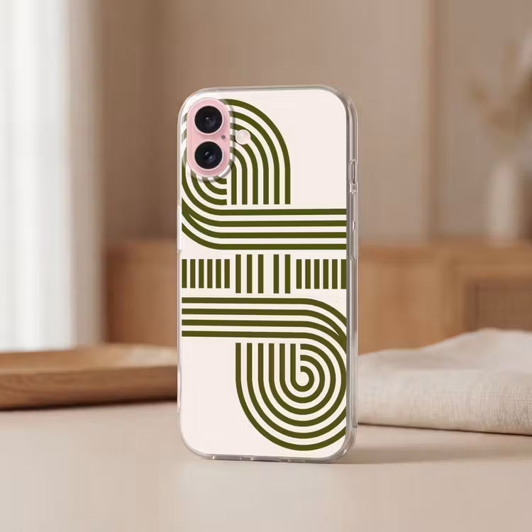 Telefoonhoesje - Abstract - Vormen - Modern - Groen — 3
