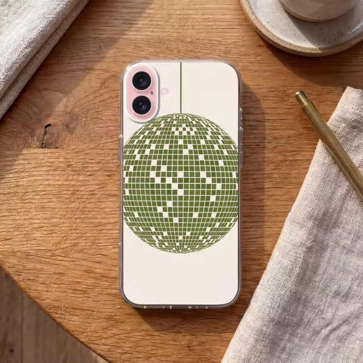 Telefoonhoesje - Disco - Bal - Groen - Abstract - Modern — 2
