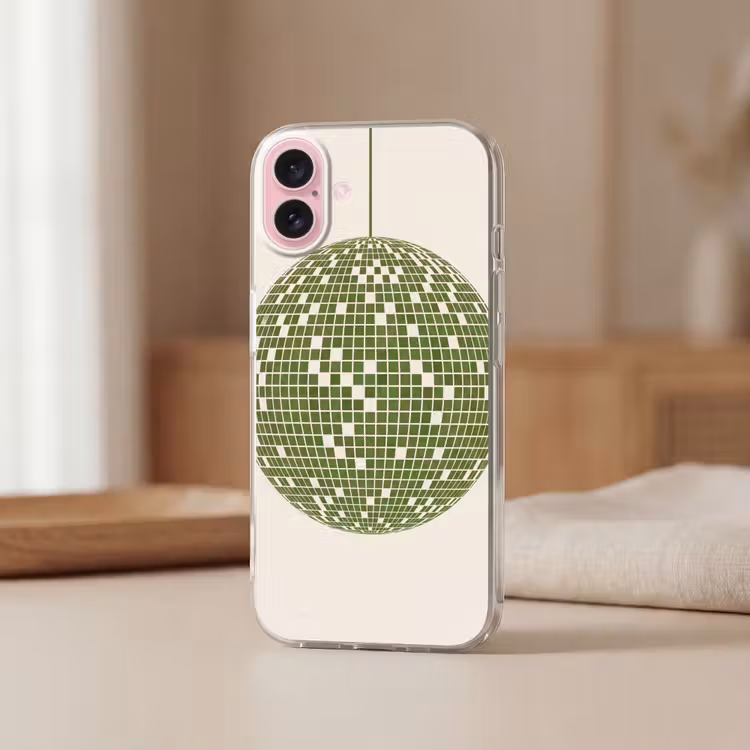 Telefoonhoesje - Disco - Bal - Groen - Abstract - Modern — 3