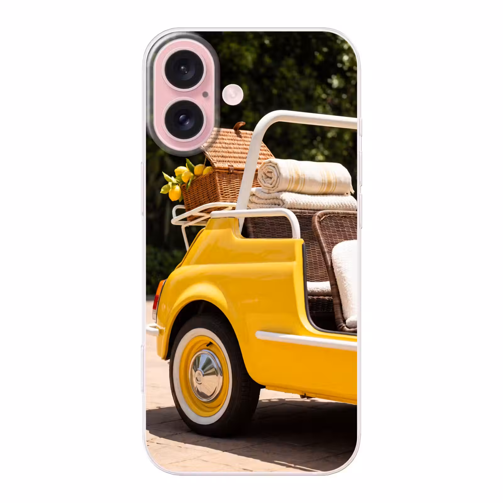 Telefoonhoesje - Auto - Picknick - Zomer - Geel — 1