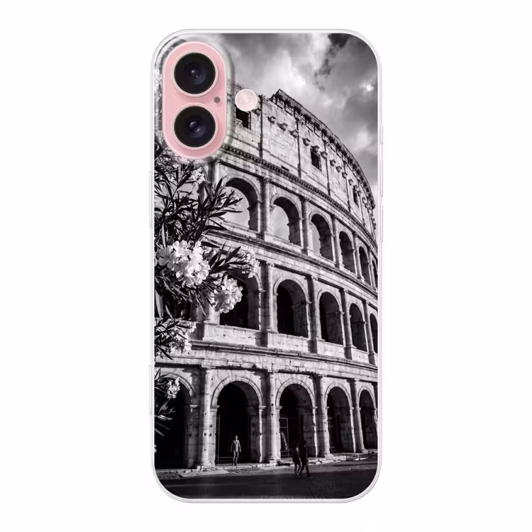 Telefoonhoesje - Architectuur - Colosseum - Rome - Historisch - Zwart-wit — 1
