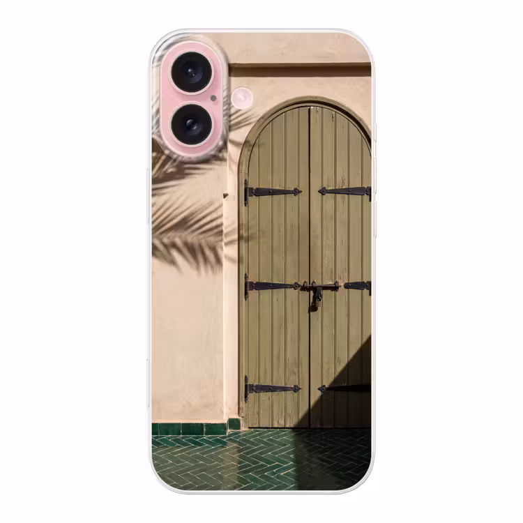 Telefoonhoesje - Deur - Hout - Architectuur - Groen - Rustiek — 1