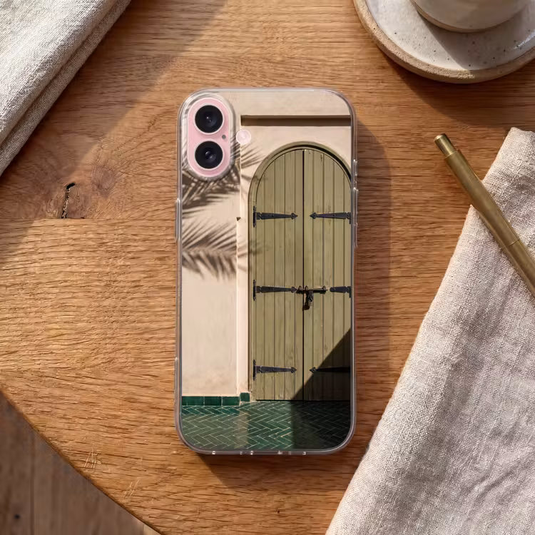 Telefoonhoesje - Deur - Hout - Architectuur - Groen - Rustiek — 2