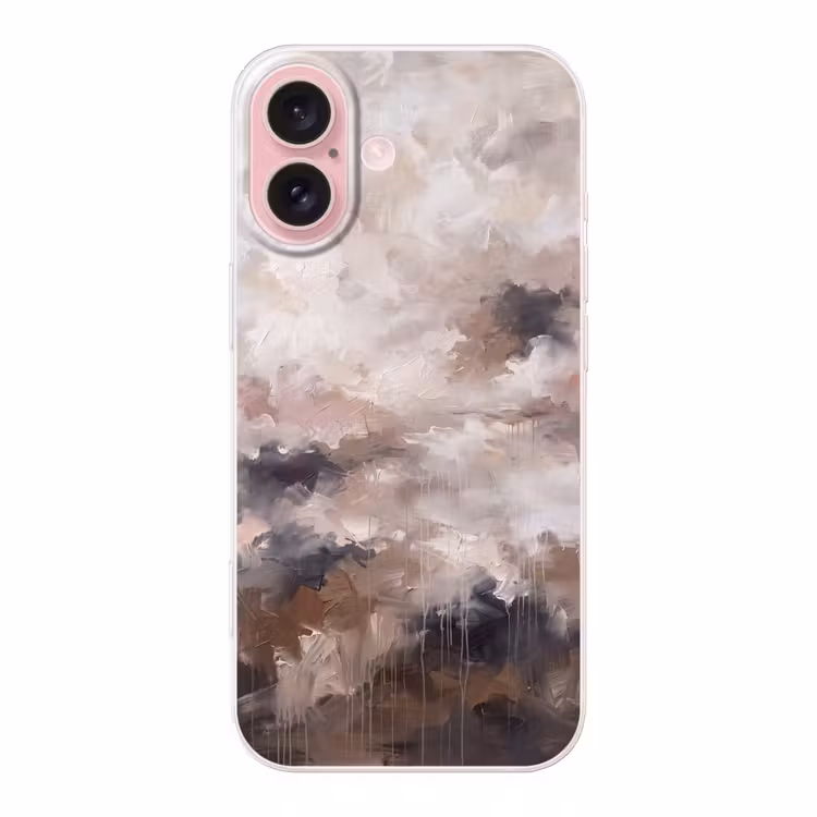 Telefoonhoesje - Abstract - Textuur - Kunst - Modern - Beige — 1
