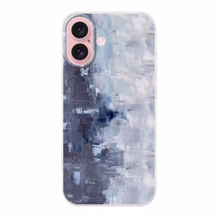 Telefoonhoesje - Abstract - Textuur - Kunst - Modern - Blauw — 1