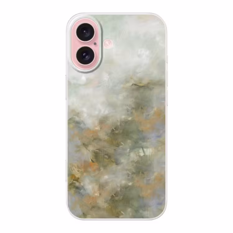 Telefoonhoesje - Abstract - Groen - Beige - Modern - Kunst — 1