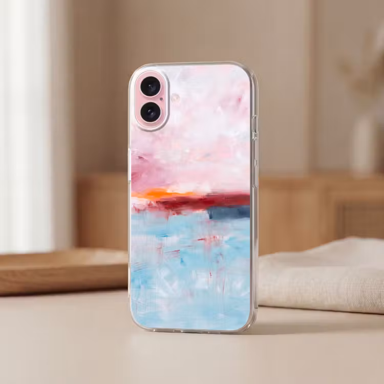 Telefoonhoesje - Abstract - Kleuren - Modern - Kunst - Roze — 3