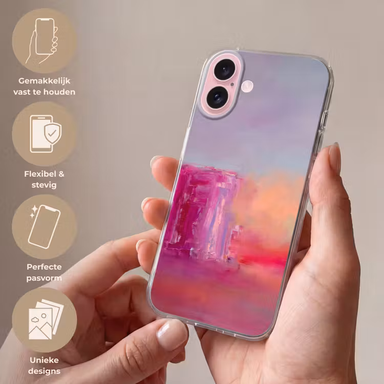 Telefoonhoesje - Abstract - Kleuren - Modern - Roze — 4