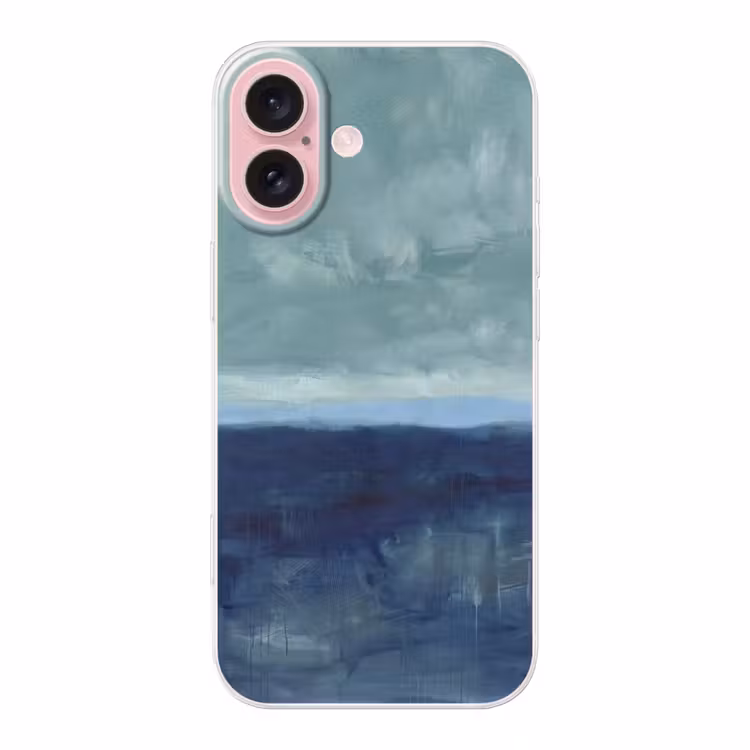 Telefoonhoesje - Abstract - Lagen - Rust - Modern - Blauw — 1