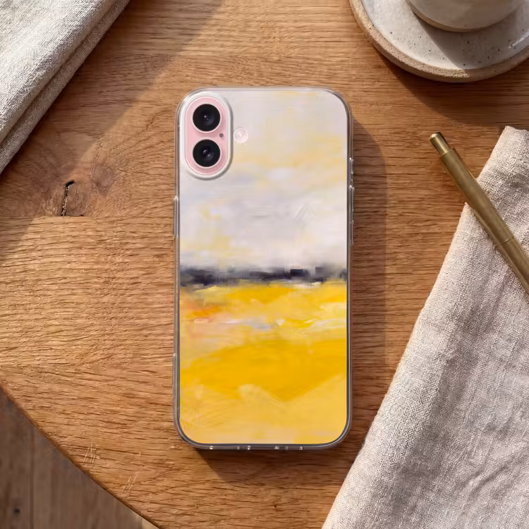 Telefoonhoesje - Abstract - Landschap - Modern - Geel — 2