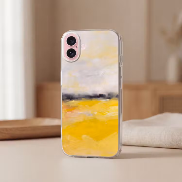 Telefoonhoesje - Abstract - Landschap - Modern - Geel — 3